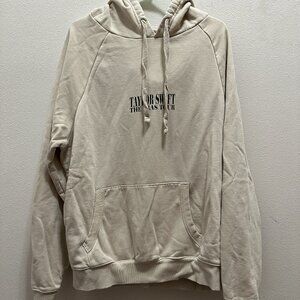 Taylor Swift Eras Tour Beige Hoodie Size Large